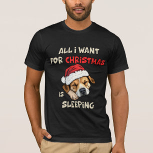 T-shirt Sleepy Puppy Christmas mens design de chemise