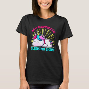 T-shirt Sleepy Tired Lazy Fairy Sleeping Magique Animal Un
