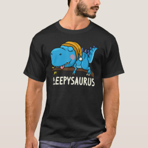 T-shirt Sleepysaurus près de Dinosaur Dino Rex nuit robe S