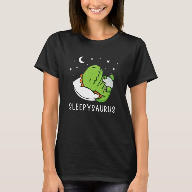 T-shirt Sleepysaurus Sleeping de Chemise Officielle (Devant)