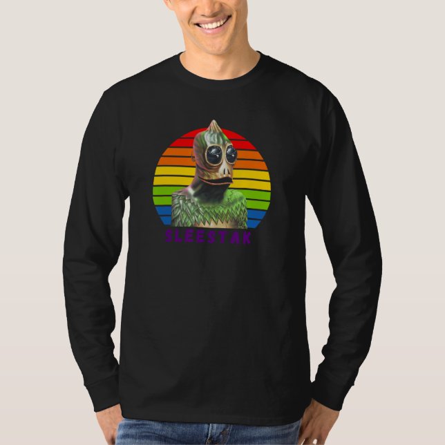 T-shirt Sleestack, Terrain Drôle De Lost, Televis Classiqu (Devant)