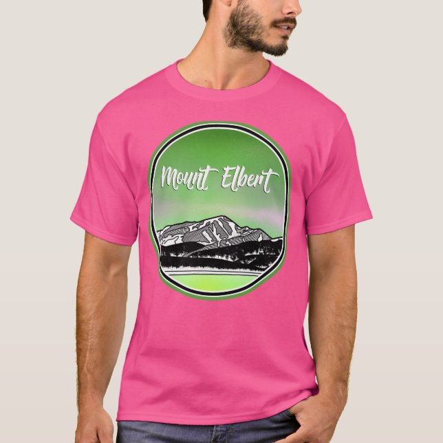 T-shirt Sleeve de base-ball du mont Elbert (Devant)