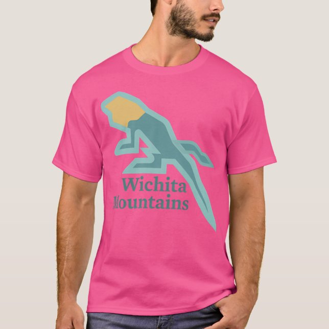 T-shirt Sleeve de baseball des monts Wichita (Devant)