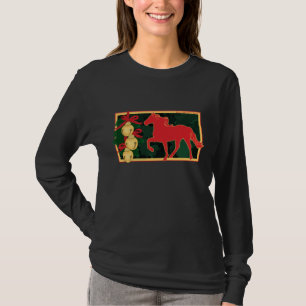 T-shirt Sleigh Bells Rocky Mountain Horse Noël