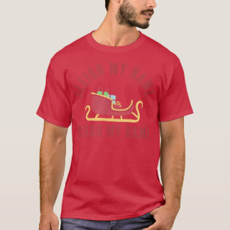 T-shirt Sleigh Mon nom Pun de Noël Funny Reindeer Matchi