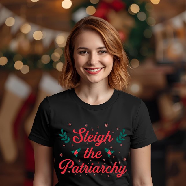 T-shirt Sleigh The Patriarchy Feminist Christmas (Créateur téléchargé)