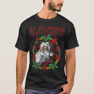 T-shirt Sleigher Heavy Metal Santa Claus Noël Noël Noël No