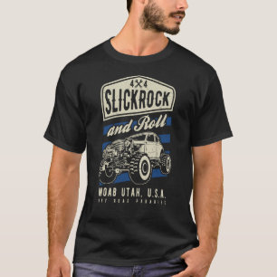T-shirt Slickrock et Roll Moab Utah Offroad Rock Crawler