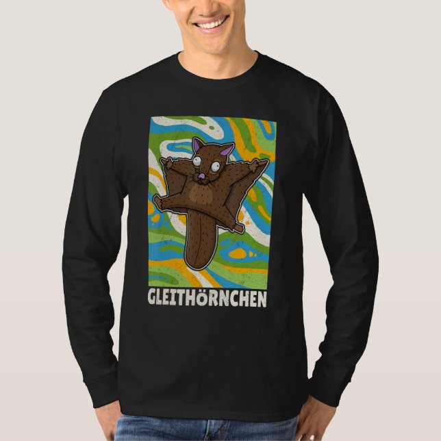 T-shirt Slide squirrel Pteromyini cute pet (Devant)