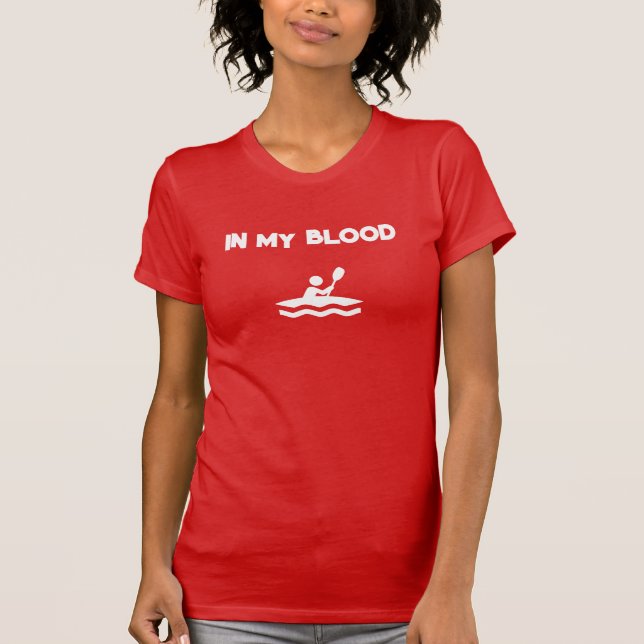 T-Shirt slim pour femmes | Dans mon sang (Devant)