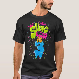 T-shirt Slime Queen 3Birthday Slime Shirt 3