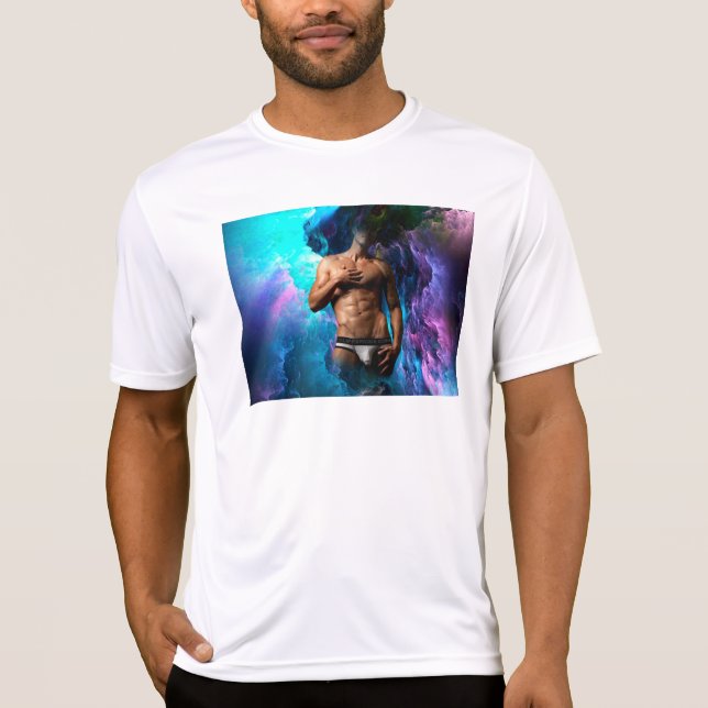 T-shirt SlipperyJoe homme musclé sous-vêtements bulle dyna (Devant)