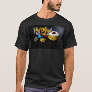 T-shirt SlipperyJoe nature morte symbolique de Hanukkah fê