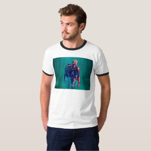 T-shirt SlipperyJoe terrifiante figure de zombie isolée om