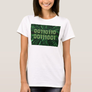 T-shirt SlipperyJoe's 69 code binaire dynamique ordinateur