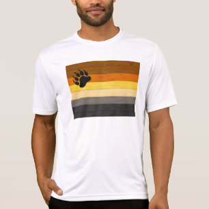 T-shirt SlipperyJoe's Bear Pride drapeau de la texture du 