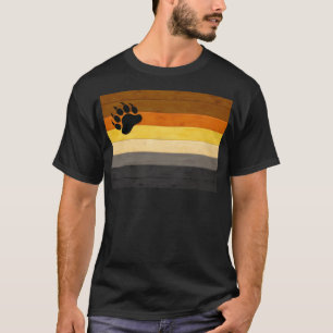 T-shirt SlipperyJoe's Bear Pride drapeau de la texture du 