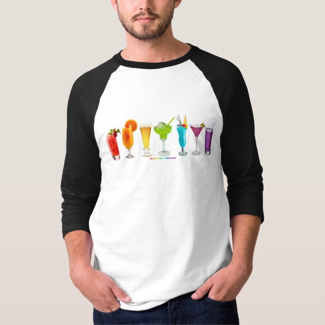 T-shirt SlipperyJoe's cheers alcools cocktails LGBTQIA gay (Devant)