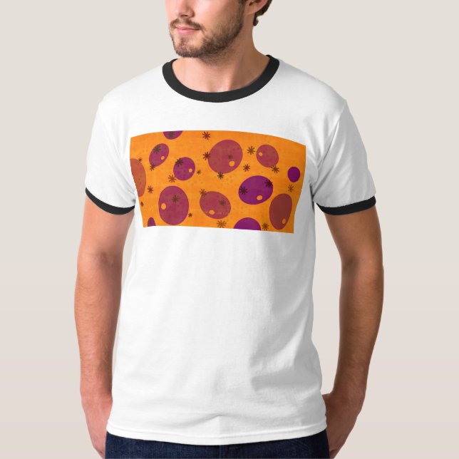 T-shirt SlipperyJoe's Happy Hanoukka Star de David menorah (Devant)