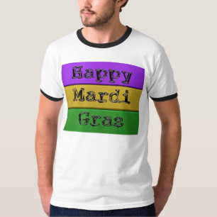 T-shirt SlipperyJoe's Mardi Gras or violet métal vert s