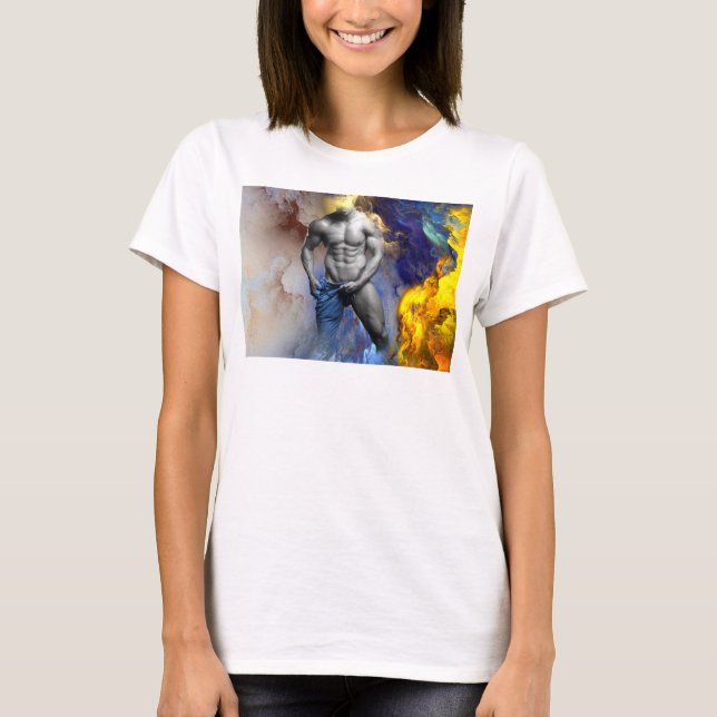 T-shirt SlipperyJoe's musculaire physique chemise vapeur (Devant)