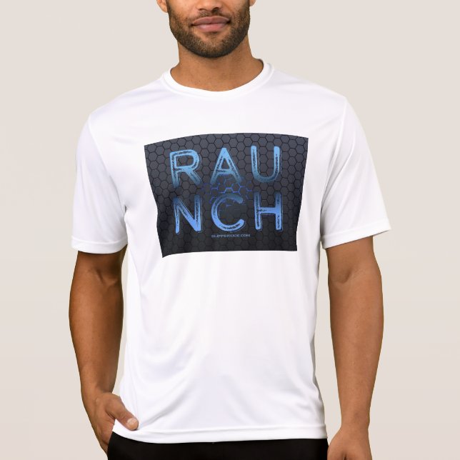 T-shirt SlipperyJoe's runch métallique grandes lettres ble (Devant)