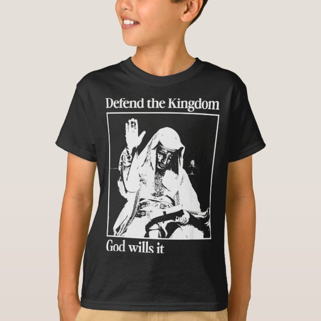 T-shirt Sliver Mask King Baldwin Iv Meme The Leper King Wa (Devant)