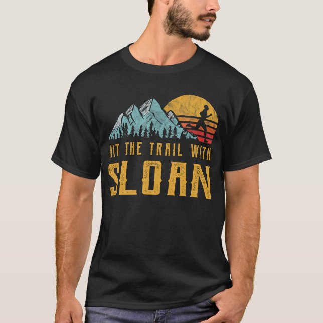 T-shirt SLOAN Family Running - Touchez le sentier avec SLO (Devant)