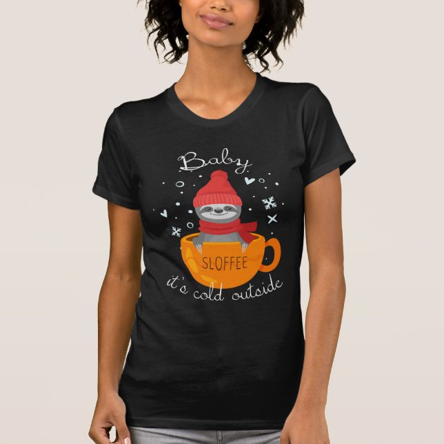T-shirt Sloffee animal putréfié dans la tasse de café (Devant)