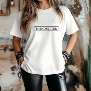 T-shirt Slogan à tendance blanche