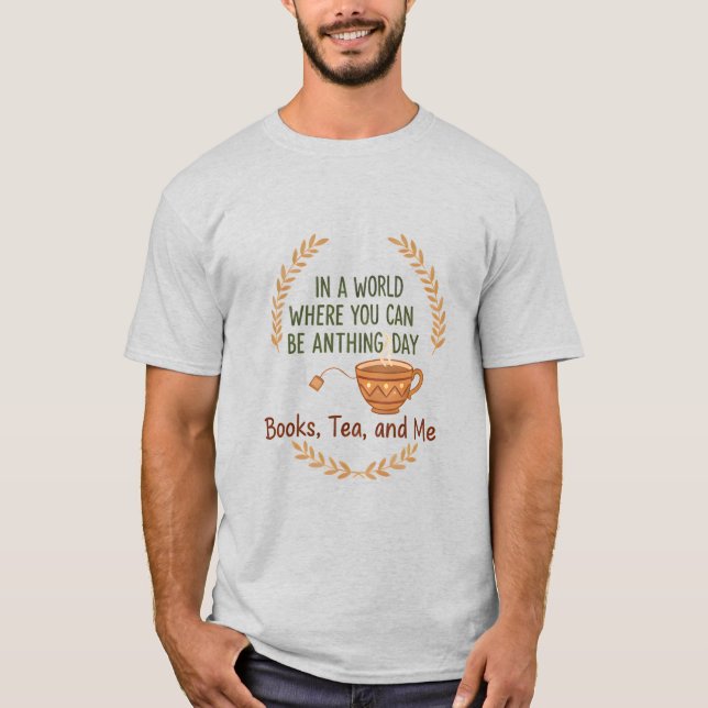 T-Shirt Slogan Amour Plus Fort que le Café  (Devant)