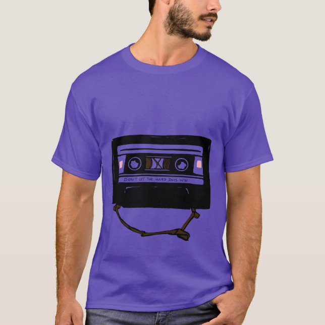 T-shirt slogan amusant ne laissez pas les jours difficiles (Devant)