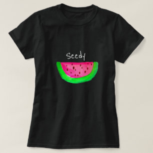 T-shirt slogan cupide pun de fruits pop art rose pastèque