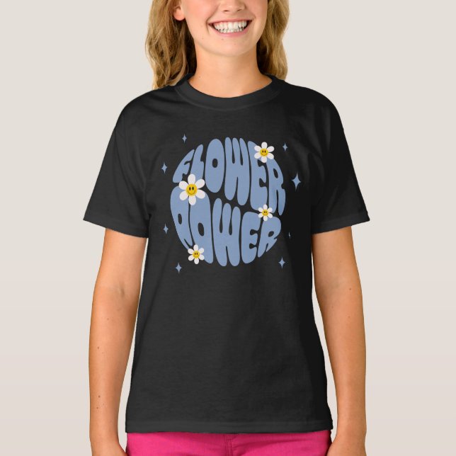 T-shirt Slogan d'alimentation des fleurs (Devant)