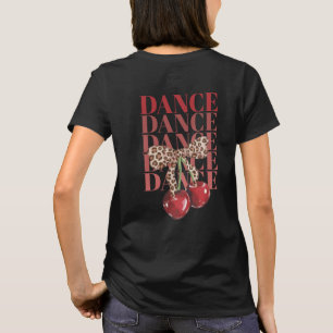 T-shirt slogan danse danse danse Cerises Rouges Lé