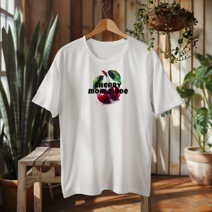 T-shirt Slogan de maman journée vibes cerise drôle
