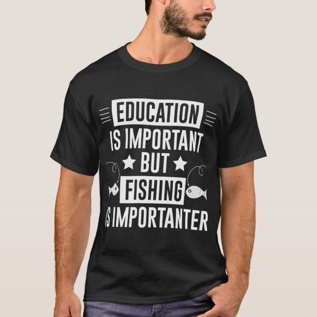 T-shirt Slogan de pêche drôle (Devant)