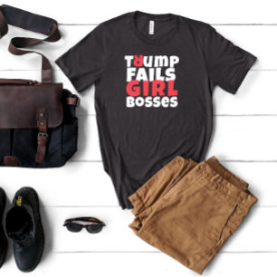 T-shirt slogan de protestation anti-trump féministe rouge 