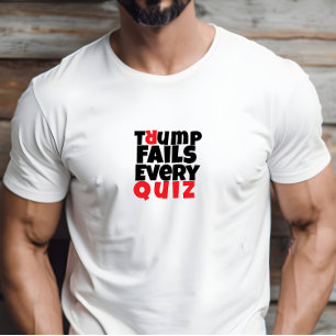 T-shirt slogan de protestation étudiant anti-Trump rouge n