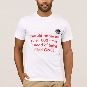 T-shirt Slogan de sécurité