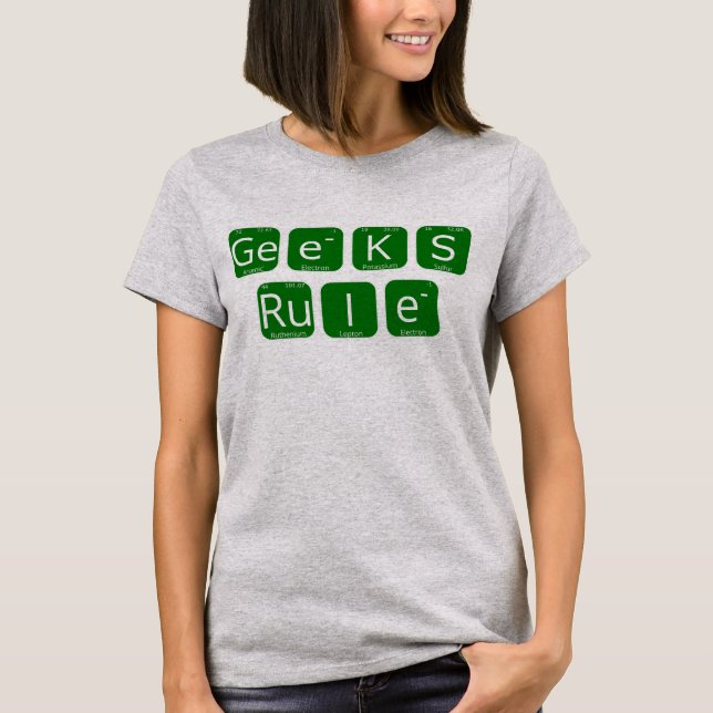 T-shirt Slogan de table périodique geek (Devant)
