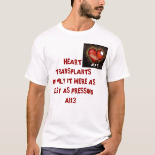 T-shirt Slogan de transplantation cardiaque