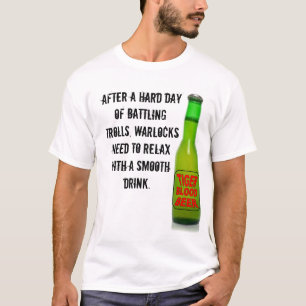 T-shirt Slogan drôle de bière de sang de tigre de T-shir