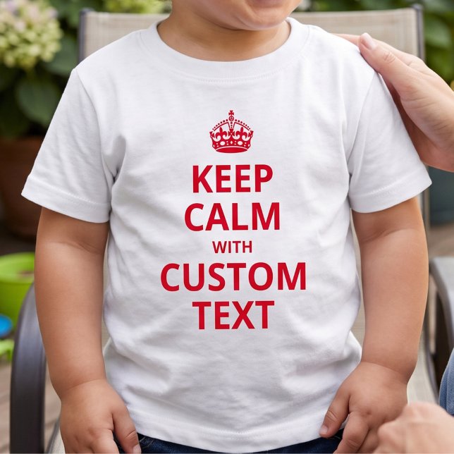 T-shirt Slogan drôle personnalisé | Graphisme Keep Calm (Créateur téléchargé)
