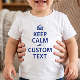 T-shirt Slogan drôle personnalisé Graphisme Keep Calm