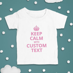T-shirt Slogan drôle personnalisé Graphisme Keep Calm