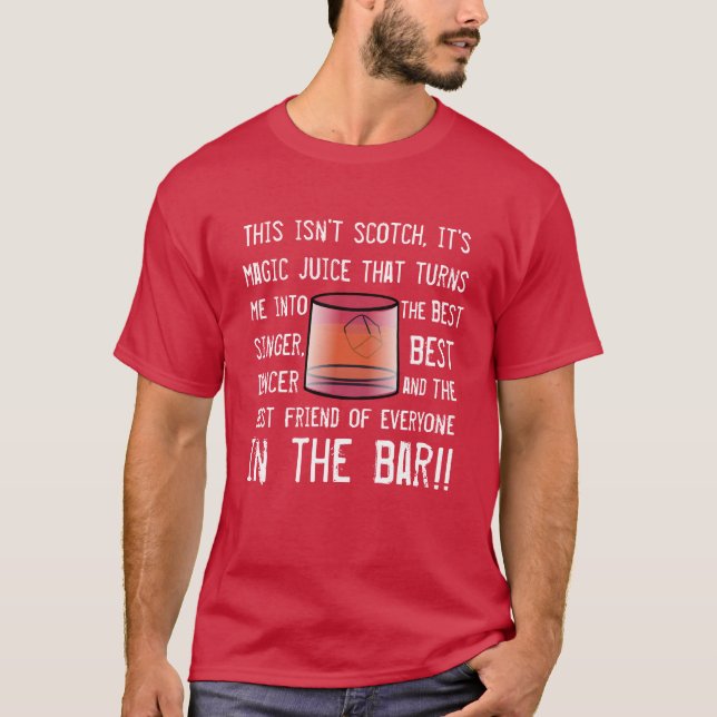 T-shirt Slogan écossais drôle de buveurs (Devant)