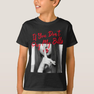 T-shirt Slogan Figure Graphique Si Vous Ne Payez Pas Mes F