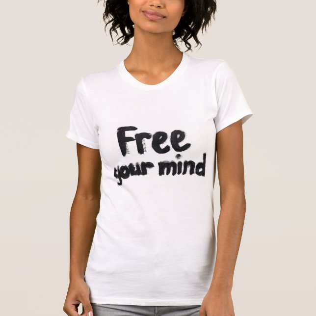 T-shirt Slogan Graphique "Libérez votre esprit" - Minimali (Devant)