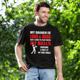 T-shirt Slogan hilare de golf
